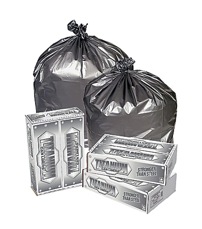 Linear Low-Density Can Liners, 60 gal, 1.7 mil, 39