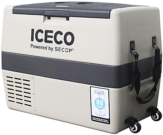 ICECO 2.11 Cu Ft Portable Refrigerator And Freezer, Beige
