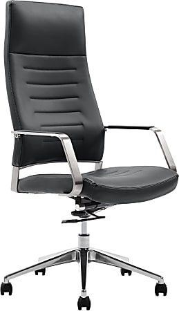 StyleWorks Milan Ergonomic High-Back Chair, Charcoal