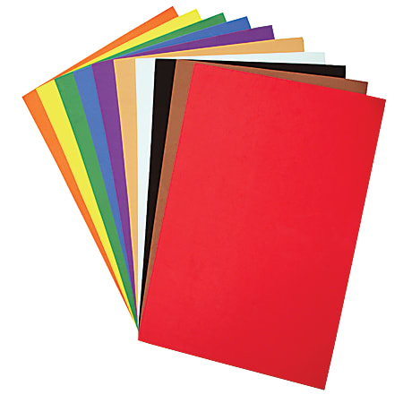 Buy Sticky Back Foam Sheets Assorted Colors, 9 x 12 (Pack of 10) at S&S  Worldwide