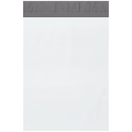 Partners Brand 9" x 12" Poly Mailers, White, Case Of 1,000 Mailers