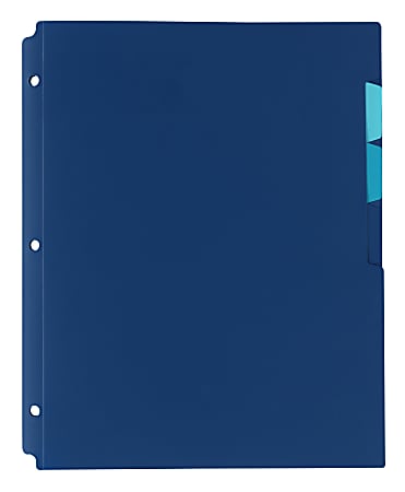 Office Depot Brand 4 Pocket Binder Folder 8 12 x 11 65 Sheet Capacity Navy  - Office Depot