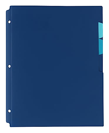 Office Depot® Brand 4-Pocket Binder Folder, 8-1/2" x 11", 65-Sheet Capacity, Navy