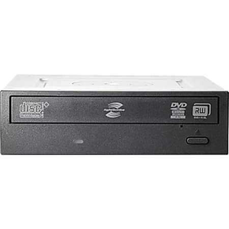 HP DVD-Writer - 1 x Pack - Black - DVD-RAM/±R/±RW Support - 24x CD Read/24x CD Write/24x CD Rewrite - 8x DVD Read/8x DVD Write/8x DVD Rewrite - Double-layer Media Supported - SATA - Slimline