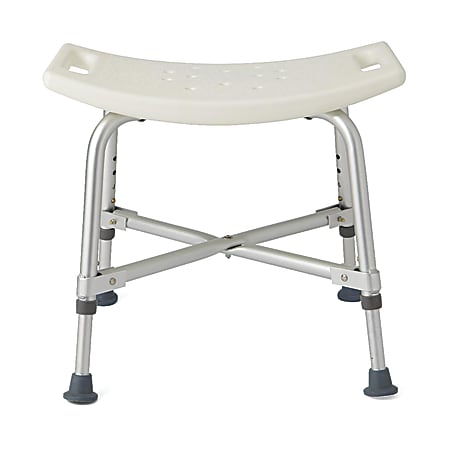 Guardian Bariatric Aluminum Bath Bench Without Back, White