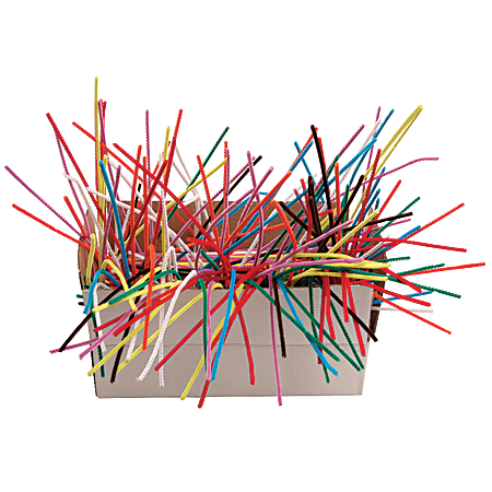 Creativity Street Chenille Stems, 4mm x 12", Assorted Colors, Box Of 1000