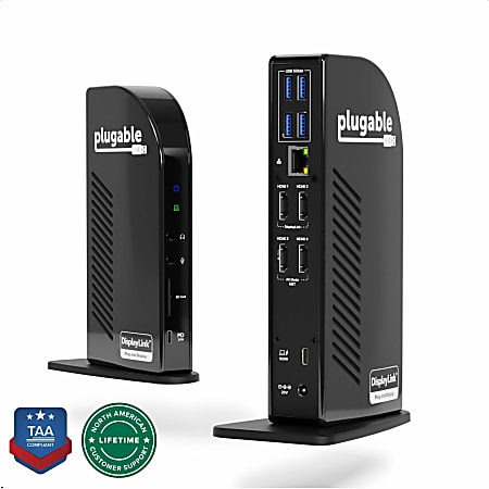 Plugable Plugable USB-C Quad HDMI Docking Station -  - UD3900C4