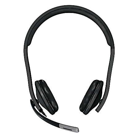 Microsoft® LifeChat® Computer On-Ear Headset, Black, LX-6000