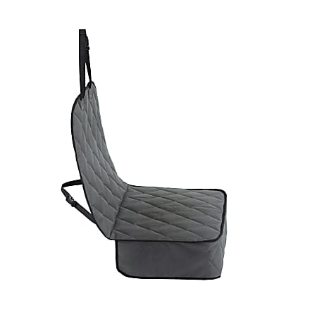 GOOPAWS® Quilted Dog Front Car Seat Cover, 1/2”H x 20-1/2”W x 40”D, Gray