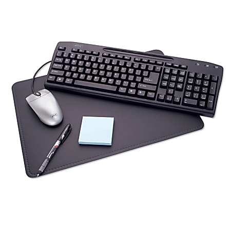 Office Depot® Brand Desk Pad, 12" x 17", Black
