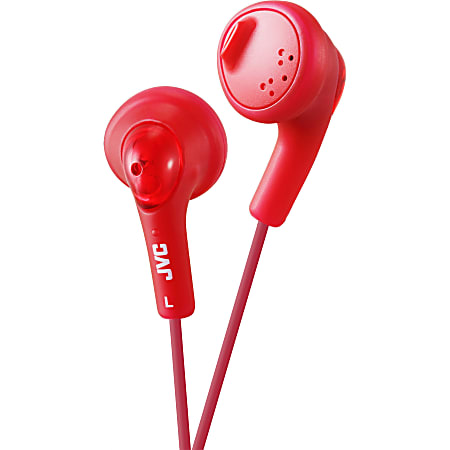 JVC Gumy Earbuds, Red, JVCHAF160R