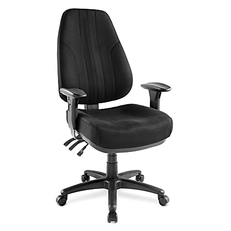 Raynor® Miranda Multifunction High-Back Chair, Black