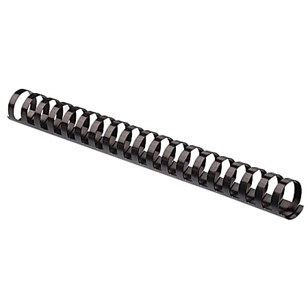 Fellowes® Letter-Size Plastic Comb Bindings, 1", 200-Sheet Capacity, Black, Pack Of 10