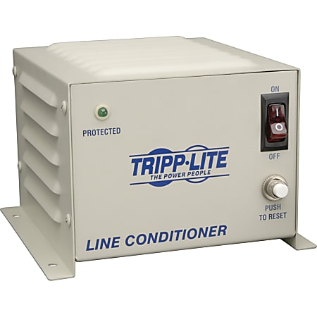 Tripp Lite 600W Line Conditioner w/ AVR / Surge Protection 120V 5A 60Hz 4 Outlet Power Conditioner - Surge, EMI / RFI, Over Voltage, Brownout protection - NEMA 5-15R - 110 V AC Input - 600 VA - 600 W"