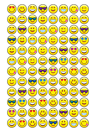 TREND Emoji Cheer superSpots Stickers 12 Multicolor Pack Of 800 ...