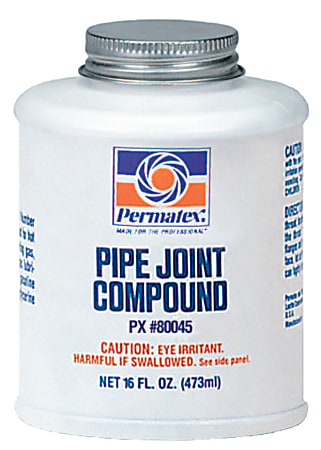 Pipe Joint Compounds, 16 oz Bottle, Black