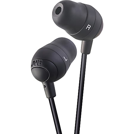 JVC Marshmallow HA-FX32 Earphone - Stereo - Black - Mini-phone - Wired - Gold Plated Connector - Earbud - Binaural - In-ear - 3.94 ft Cable