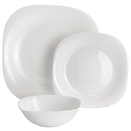 Tempered glass discount dinnerware sets