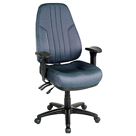 Raynor® Miranda Multifunction High-Back Chair, Pewter/Black