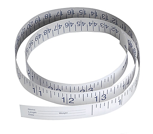 Medline Paper Measuring Tapes, 72", White, Case Of 500
