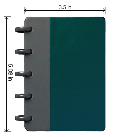 TUL Mini Discbound Notebook With Soft Touch Cover Narrow Ruled 60 ...