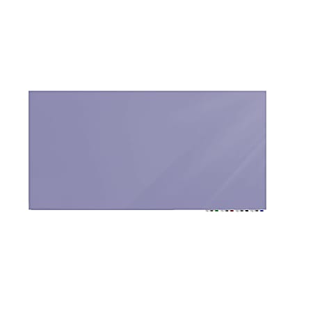 Ghent Aria Low Profile Magnetic Dry-Erase Whiteboard, Glass, 36” x 60”, Grape