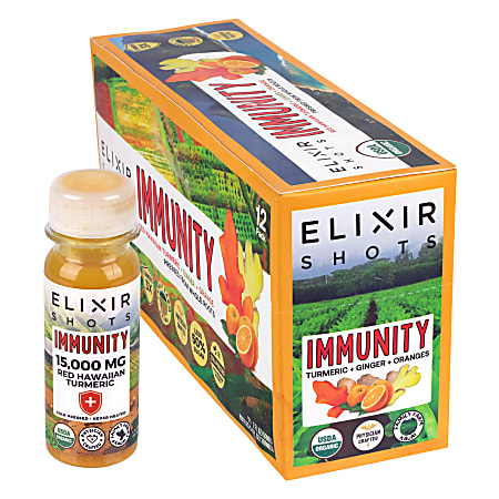 Elixir Shots Immunity, 2 Oz, Case Of 12 Shots