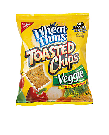 Nabisco® Wheat Thins Toasted Chips, Veggie Flavor, 1.7 Oz, Box Of 60