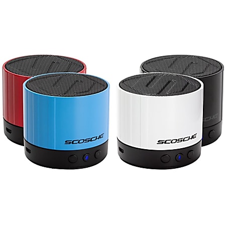 Scosche boomSTREAM mini Speaker System - Wireless Speaker(s) - Portable - Battery Rechargeable - Blue