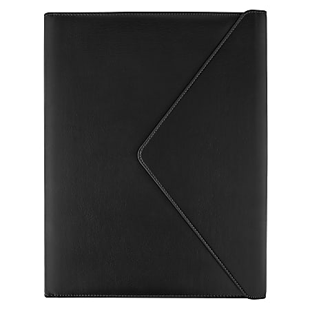 Eccolo Envelope PU Padfolio, 9-1/2” x 12-1/2”, Black
