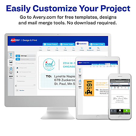Avery Easy Peel Address Labels With Sure Feed Technology