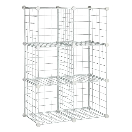 Honey-Can-Do Modular Mesh Storage Cubes, Extra Large Size, Pack Of 6