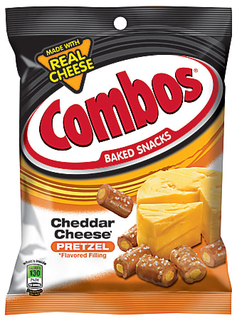 Combos Cheddar Cheese Pretzels, 6.3 Oz
