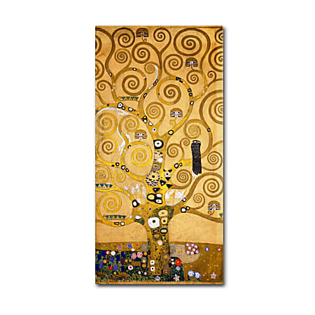 Trademark Global Tree Of Life Soclet Frieze 1905 Gallery-Wrapped Canvas Print By Gustav Klimt, 16"H x 32"W