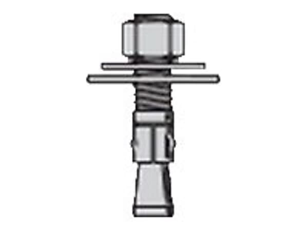 Cooper B-Line - Rack mounting anchor - clear zinc (pack of 4)