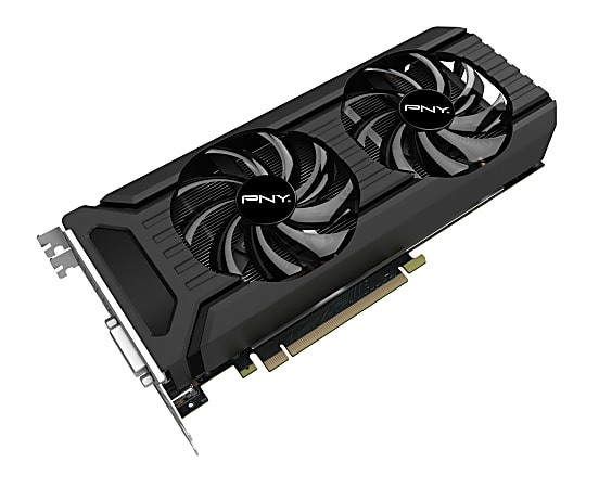 PNY GeForce GTX 1060 Graphic Card - 1.51 GHz Core - 1.71 GHz Boost Clock - 6 GB GDDR5 - Dual Slot Space Required - 192 bit Bus Width - Fan Cooler - DirectX 12, OpenGL 4.5 - 3 x DisplayPort - 1 x HDMI - 1 x Total Number of DVI (1 x DVI-D)