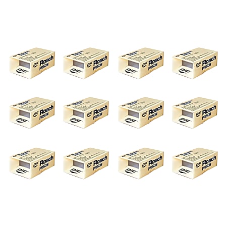 PIC® Roach Prison Covered Insect Glue Trap, 24-Pack