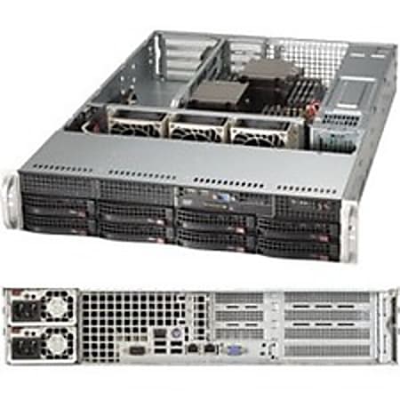 Supermicro SuperServer 6028R-WTR Barebone System - 2U Rack-mountable - Socket LGA 2011-v3 - 2 x Processor Support - Intel C612 Express Chipset - 1 TB DDR4 SDRAM DDR4-2133/PC4-17000 Maximum RAM Support - 16 Total Memory Slots