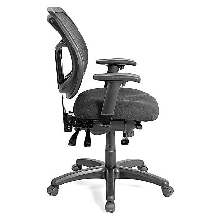 Raynor® Eurotech Apollo VMFT9450 Mid-Back Multifunction Manager Chair, 38 1/2"H x 26"W x 20"D, Blue Abstract Sky Fabric