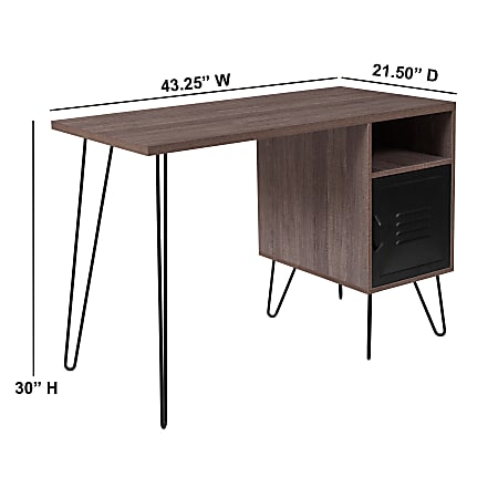 Black rustic desk cheap