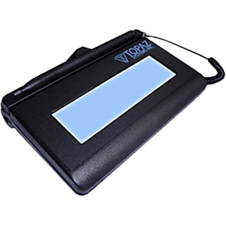 Topaz SignatureGem T-L462 Signature Capture Pad - Backlit LCDUSB - 4.30" x 1.30" Active Area LCD - Backlight - USB - 410 PPI