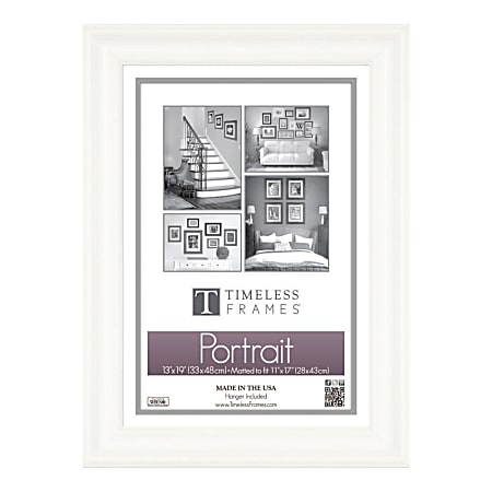 Timeless Frames® Lauren Frame, Portrait, 13" x 19", White