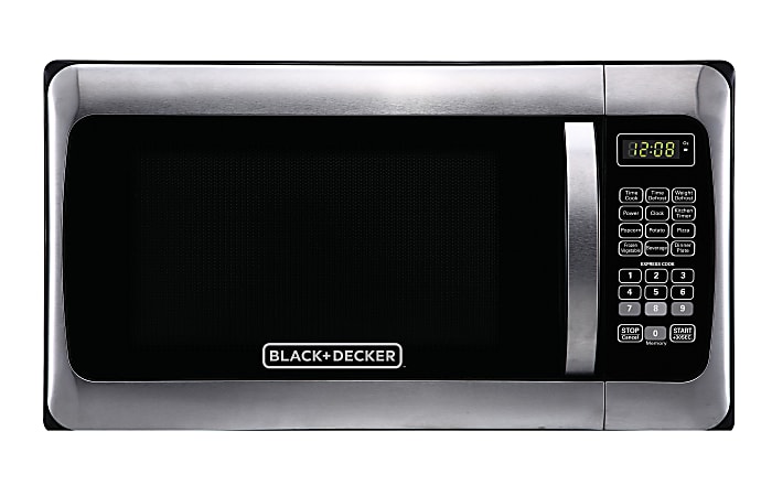 BLACK+DECKER 1.1 Cu Ft Microwave, Stainless Steel