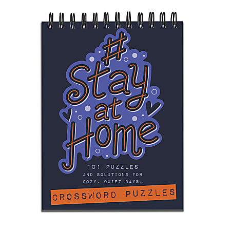 TF Publishing Crossword Puzzle Pad Books, Stay At Home, Set Of 2 Books