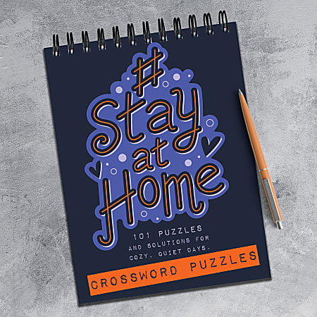 TF Publishing Crossword Puzzle Pad Books Stay At Home Set Of 2 Books