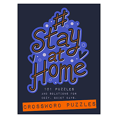 TF Publishing Crossword Puzzle Pad Books Stay At Home Set Of 2 Books