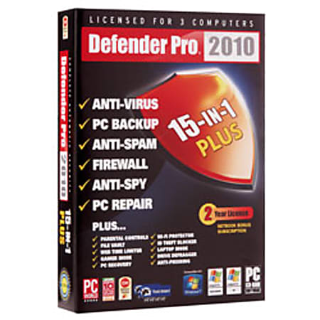 Defender Pro 15-In-1 2010, Traditional Disc