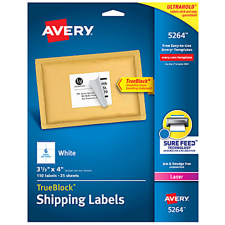 Avery 5264 Shipping Labels - Office Depot