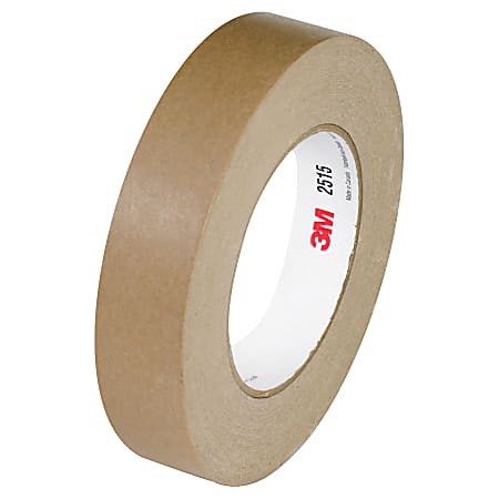 3M™ 2515 Flatback Tape, 3" Core, 1" x 60 Yd., Tan, Case Of 12