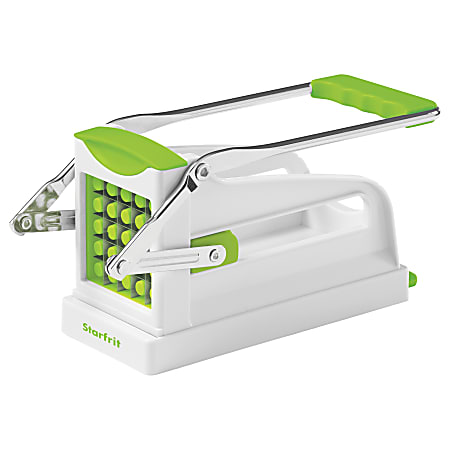 Starfrit® Stainless Steel Fry Cutter, White/Green